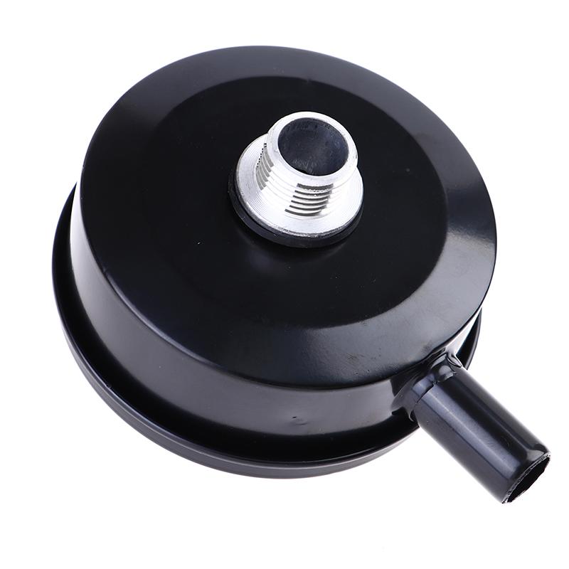 Black Iron Air Filter Silencer Air Compressor 20Mm Male Thread Canister Filte