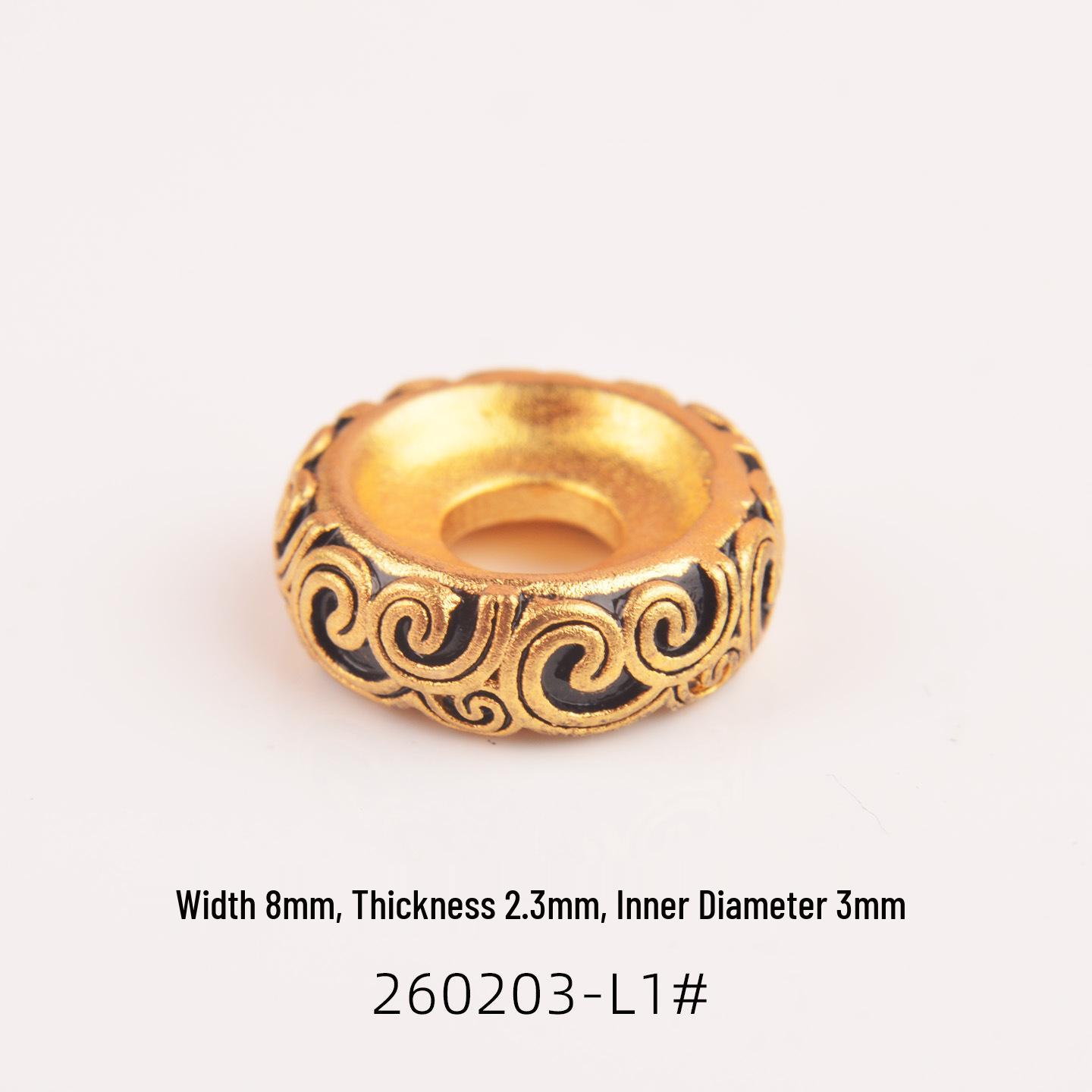 Tangcao Pattern Card Buckle Bodhi Bead Spacer, DIY Passion Fruit Seed Lucky Accessories 8 мм