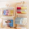 Baby Hangers Plastic No Trace Storage Sock Clips Windproof Drying Clothes Hanger for Infant Wardrobe