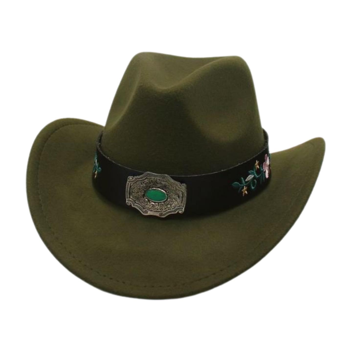 Трансграничная прямая поставка Amazon Цилиндр Уличный Ретро Джазовый Шляпник Отпуск Путешествие Европейский, Американский Британский Стиль Западная Ковбойская Шляпа one size [cowhide d]