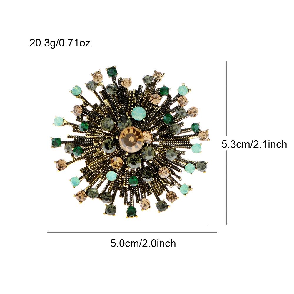 Neue 2 Farben Wählen Strass Vintage Blume Broschen Für Frauen Mantel Elegante Hohe Qualität Schmuck Herbst Pins