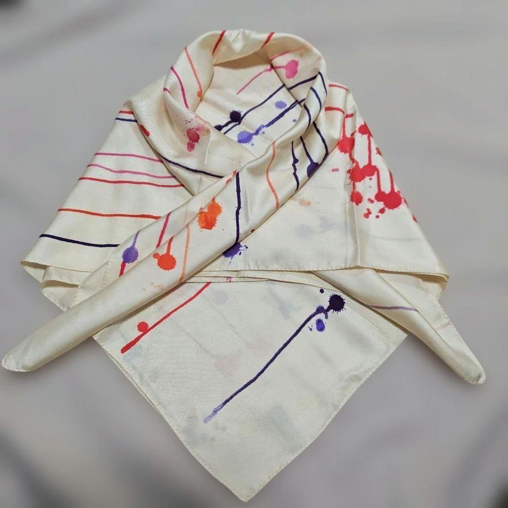 Used A.P.C. Silk Scarf Large Made in France