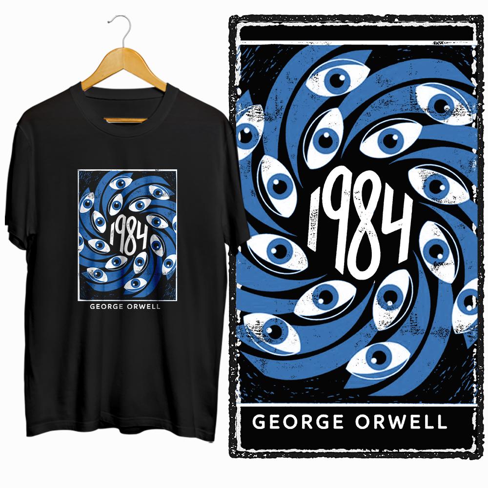 Coolmind X0022 100% Cotton 1984 Rebellion Graphic Men T Shirt Big Size Exclusive Graphic Men Tshirt for Men Tee