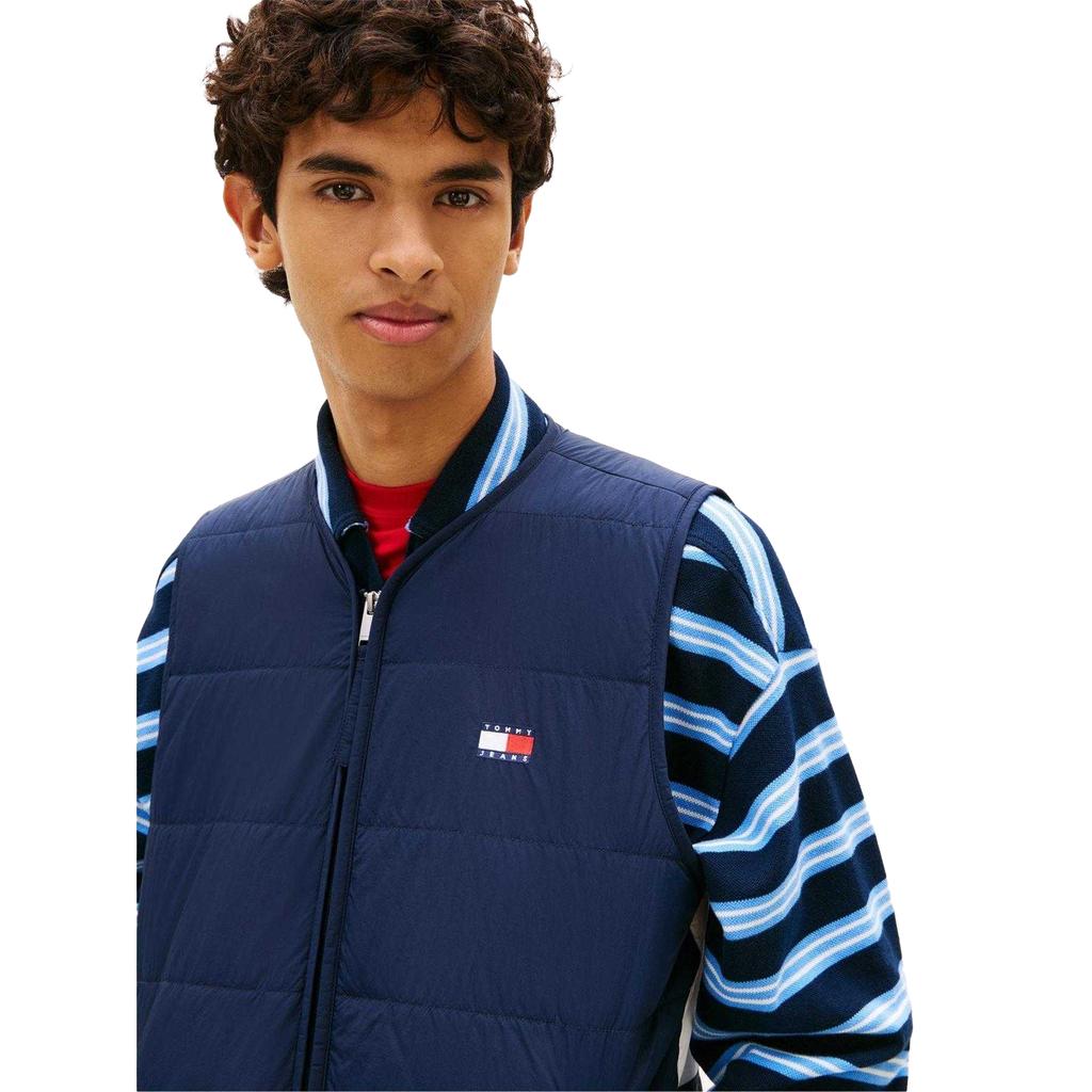 Tommy Jeans Mens Flag Logo Quilted Gilet