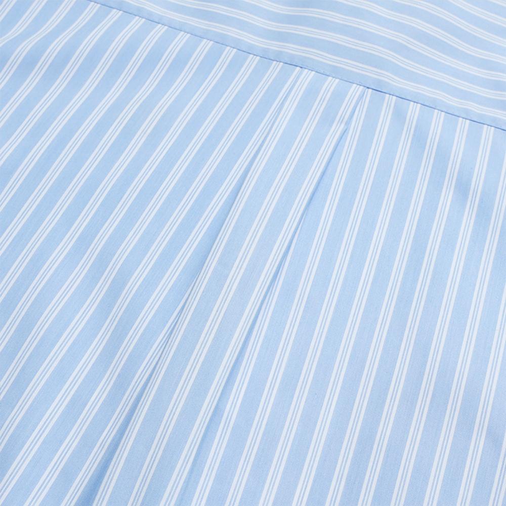 FILA Heritage Fashion Classic Simple Casual Versatile Striped Woven Long Sleeve Shirt Women shirts F11W628410FZA