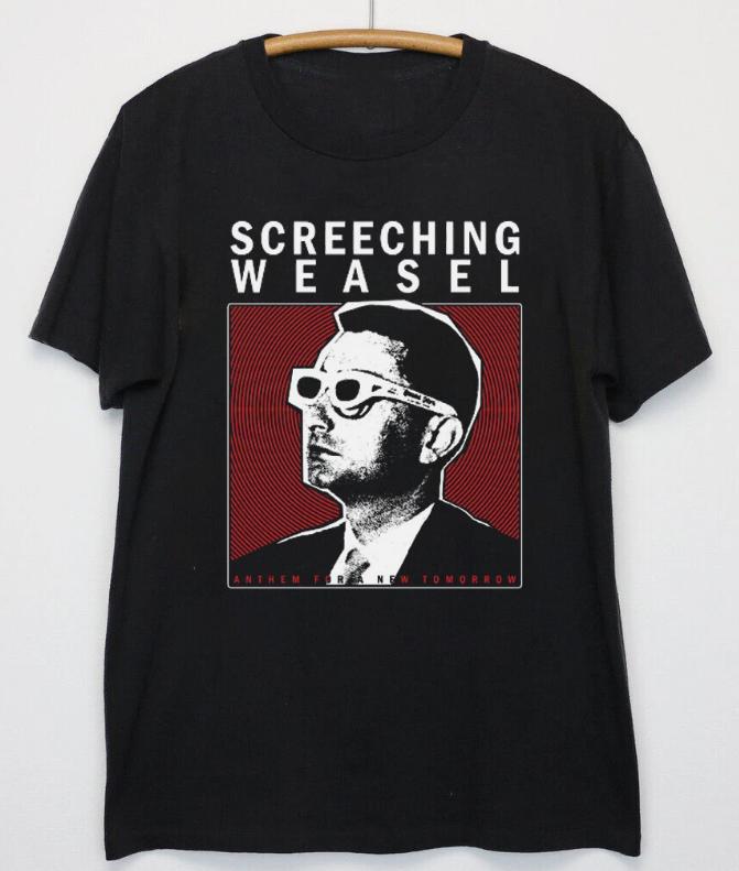 Screeching Weasel Anthem For A New Tomorrow Black Unisex T-shirt Graphic Tee L