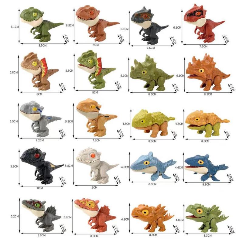 Kinder Jurassic Beißender Finger Dinosaurier Tiere Modell Spielzeug Bewegliche Gelenke Kniffliges Chamäleon Nilpferd Kinder Geburtstag Weihnachtsgeschenke