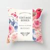 Flower Pattern Decoration Pillowcase Wedding Party Birthday Gift Decoration Pillowcase Office Home Decor Sofa Cushion Cover