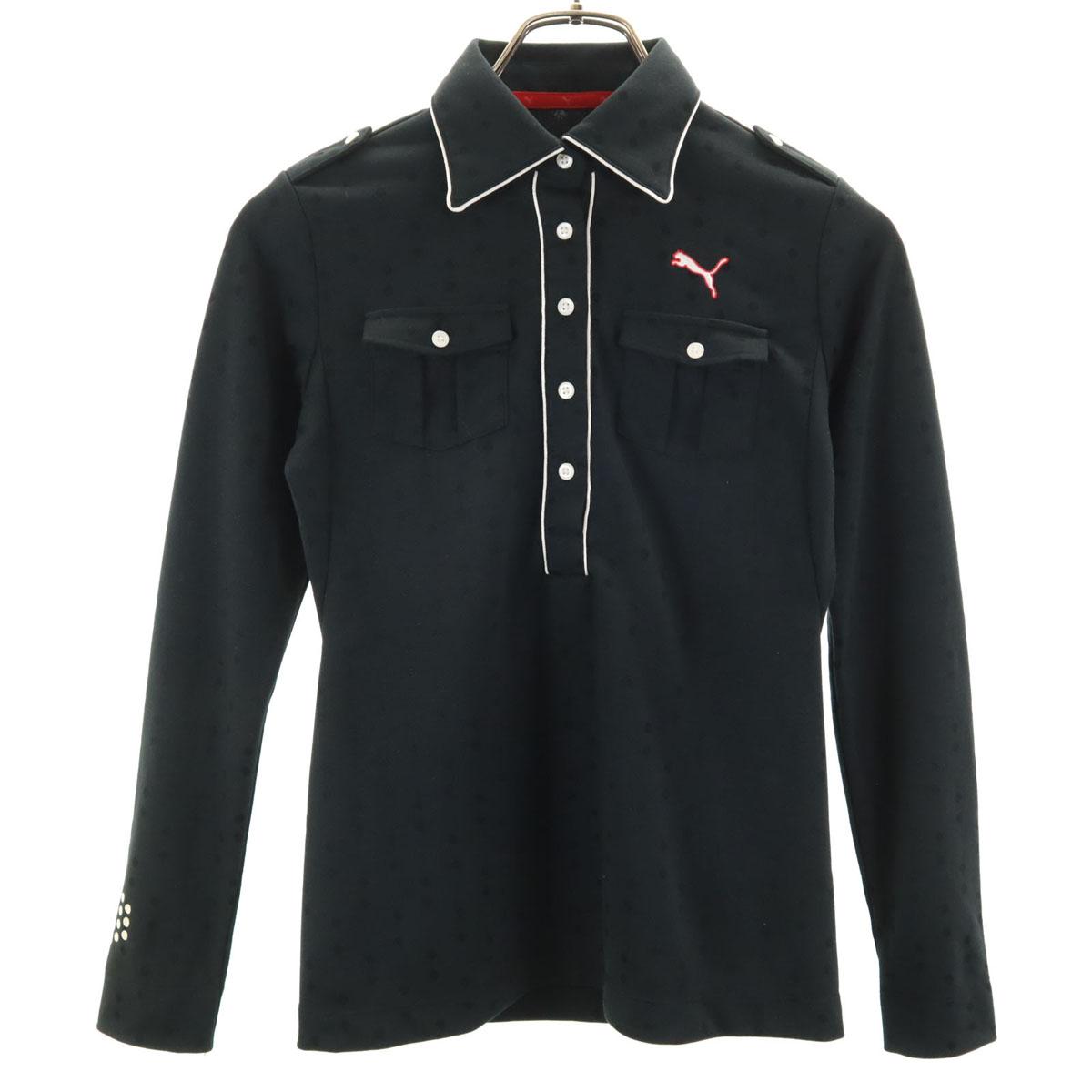 

PUMA golf Long sleeve Polo shirt S black Women Used