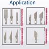 13-teiliges Schnitzmesser Universalmesser 10 verschiedene Klingen zur Erfüllung der Bedürfnisse des täglichen Gebrauchs, geeignet zum Gravieren, Papierschneiden