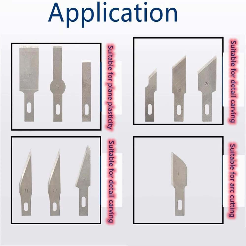 13-teiliges Schnitzmesser Universalmesser 10 verschiedene Klingen zur Erfüllung der Bedürfnisse des täglichen Gebrauchs, geeignet zum Gravieren, Papierschneiden
