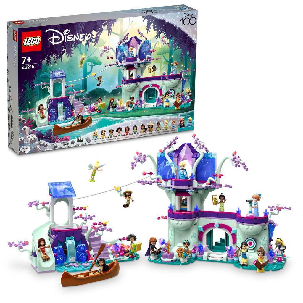 LEGO Disney Magical Treehouse Toy, Gift for Birthdays, Christmas, Girls, Boys, Ages 7, 8, and 9, Pretend Play, Disney Toy, 43215