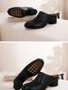 Johnature Ciabatte Moda in Vera Pelle con Tacco Grosso Punta Tonda Comode Suola Morbida Scarpe Slip-on da Donna
