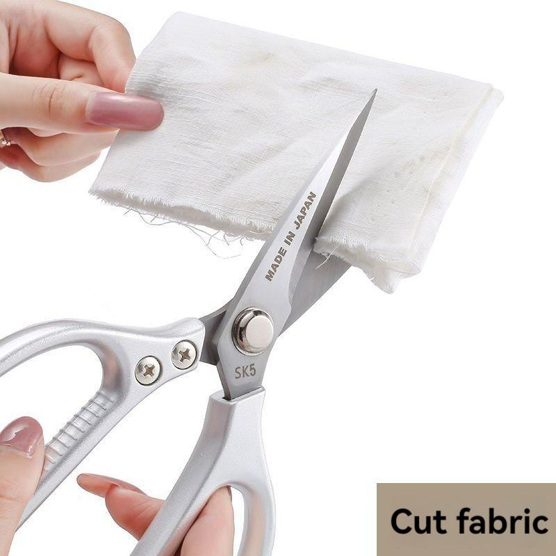 Edelstahlschere SK5, Multifunktionale Küchenschere zum Schneiden von Hühnerknochen und Fisch