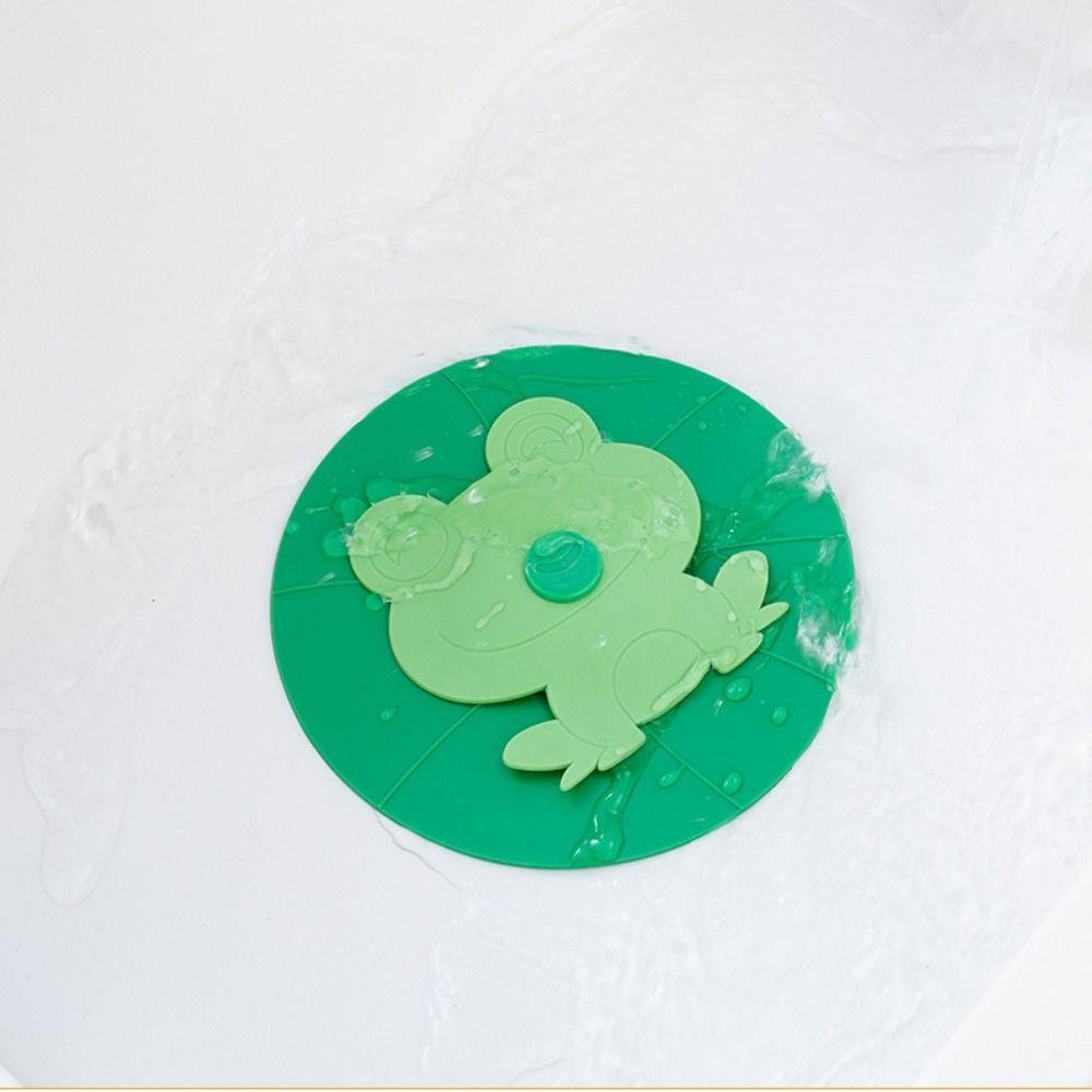 Frog Shape Drain Deodorant Mat Anti-clogging Sink Accessories Floor Drain Cover  Kitchen