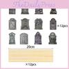 Halloween Style Cemetery Vase Plugin Paper Decorations For Festive Scene