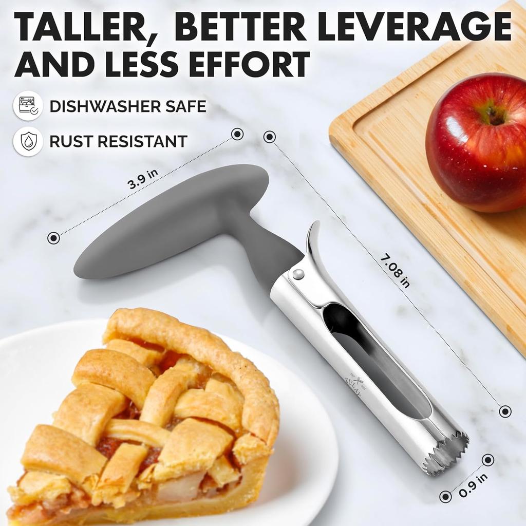Vide-pomme Professionnel En Acier Inoxydable - Lames Dentelées Tranchantes - Pour Pommes, Poires - Facile à Utiliser Et Laver - 8