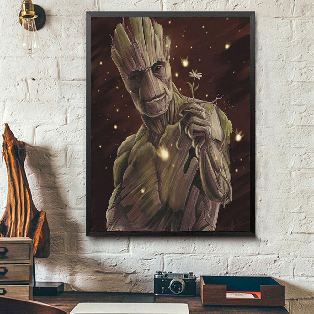 Buy 5D DIY Full Drill Diamond Painting Tree Man Cross Stitch Embroidery ...