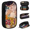 The Kiss By Gustav Klimt Pencil Case for Boy Girl School Pen Box Pencil Bag Stationery Supplies Pen Holder Bag