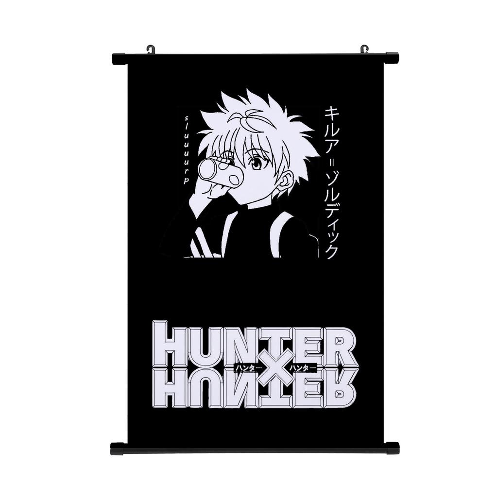 HUNTER X HUNTER Painting Scroll Poster Gon Freecss Killua Hisoka Home Decor Hanging Painting Boys Girls Scroll Poster