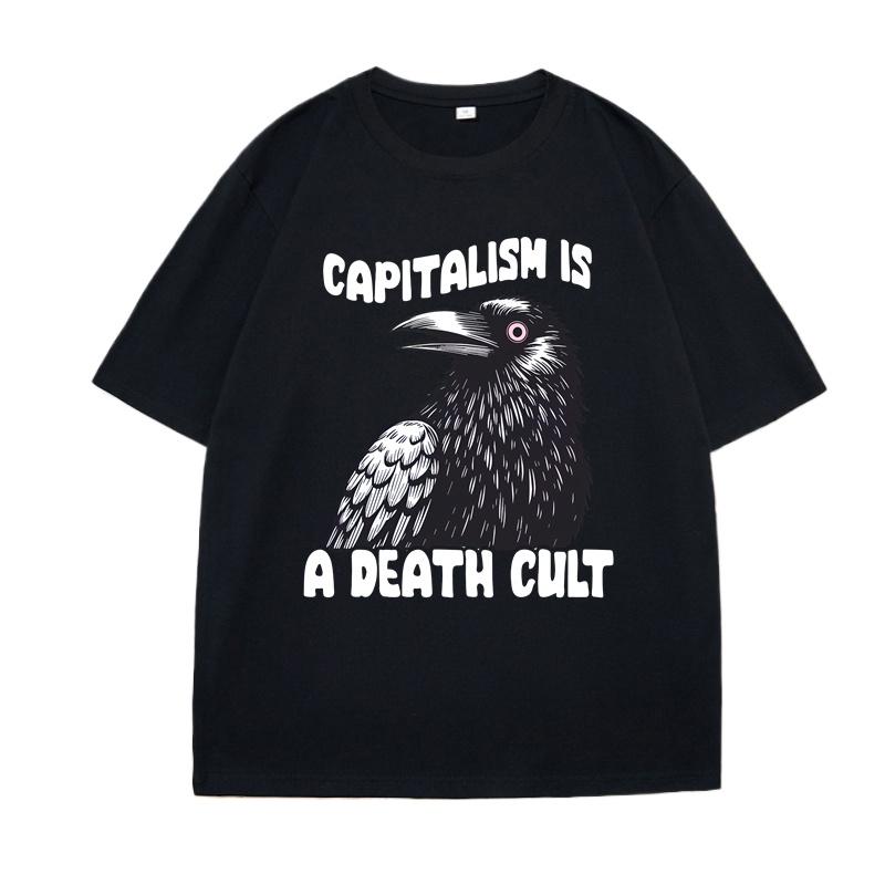 The Latest Unisexs Pure Cotton Tshirt For 2025 Capitalist Comfortable Breathable Highquality Beach Travel Party Instagram 2XL