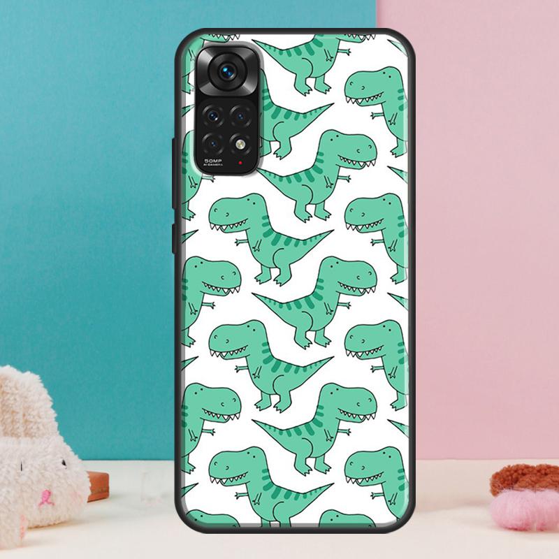 Cute Dinosaur Baby Case For Xiaomi Redmi Note 14 12 11 9 10 13 Pro 9S 10S 11S 12S Redmi 13C 10C 12C 14C Cover