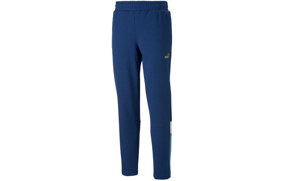 PUMA Knitted Sweatpants Men s Dark Navy Blue Moderate Straight Fit Pants 772352-25 M