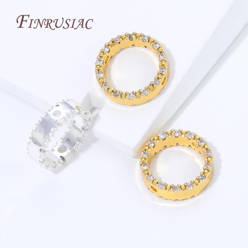 2/4/6Pcs 18K Gold Plated Brass Bead Frame,Flowers Bead Frame,Jewelry Making Supplies,DIY Necklaces&Bracelets Accessories