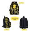3PCS Pokémon Pikachu Backpack Lunch Bag Pencil Case Set Kids Student Pokemon Bag