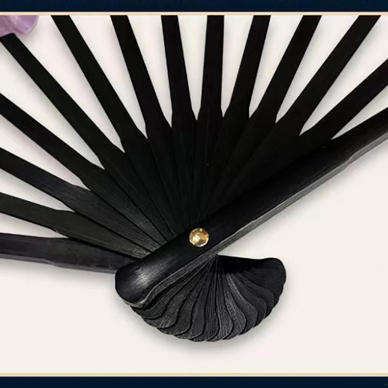 Chinese Style Outdoor Decorative Large Folding Fan Thickened Bamboo Durable Hand Fan Han Clothing Accessories Portable Hand Fan
