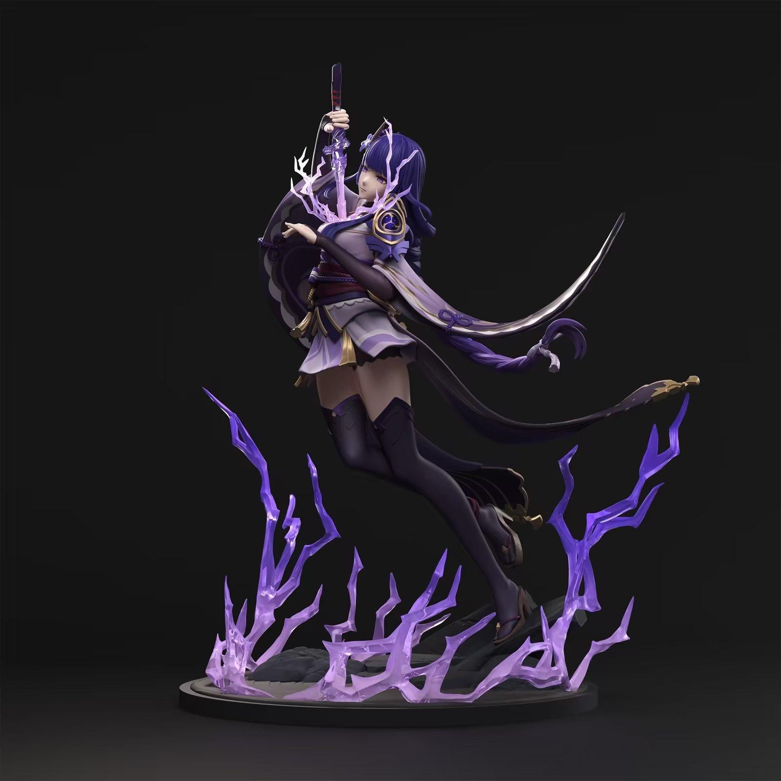

Фігурка аніме Raiden Ei Action Figure Standing Girl Figurine Adult Collectible Doll Toy