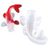 Koi Fish Silicone Resin Moulds DIY Pendant Goldfish Mold Fish Tail Jewelry For Making Jewelry Pendant Charms  Fondant Cake Deco
