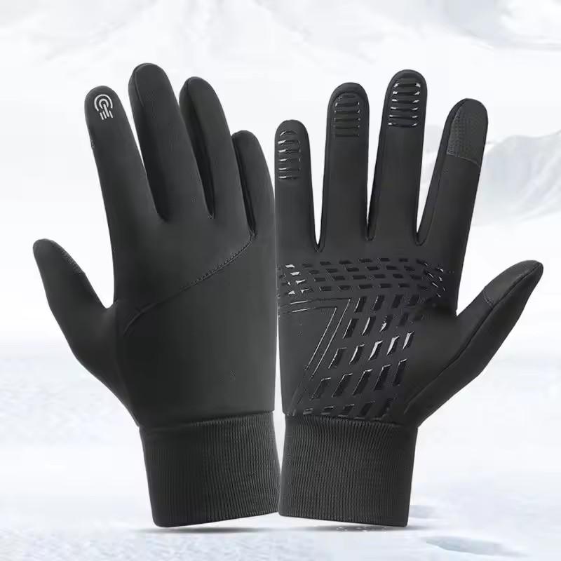 Touch Screen Cycling Gloves for Men & Women Warm Velvet Non-Slip Waterproof Autumn Winter Motorcycle Camping Ski Gloves