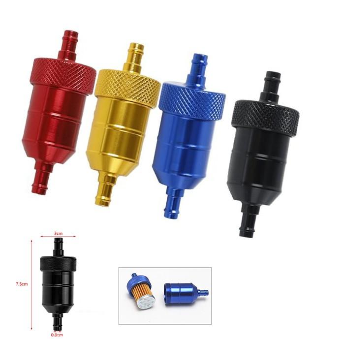 

Versatile Compatibility 8MM Fuel Filter CNC Aluminum Filter Gold