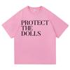 Protect The Dolls T Shirt UnisexUnisex Harajuku Aesthetic Letter Print TShirt Unisex High Quality Casual Cotton Tees Tops Clothes
