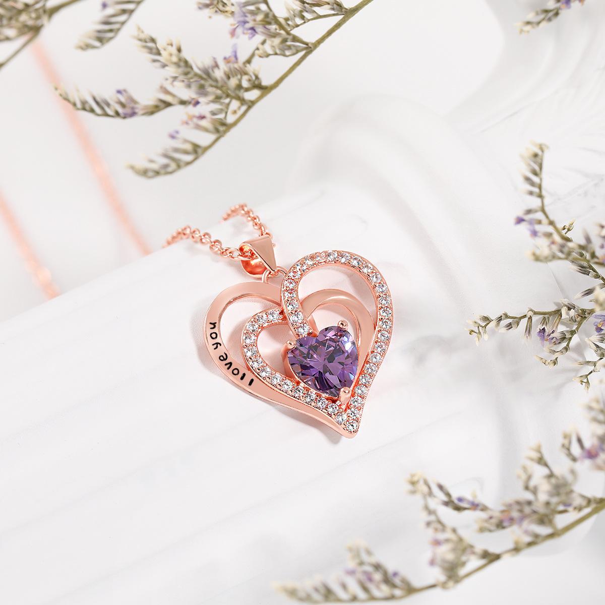 

Ожерелье Eternal Heart, двенадцать звезд, окрашенных в черный цвет, ожерелье Double Love с буквой LOVE