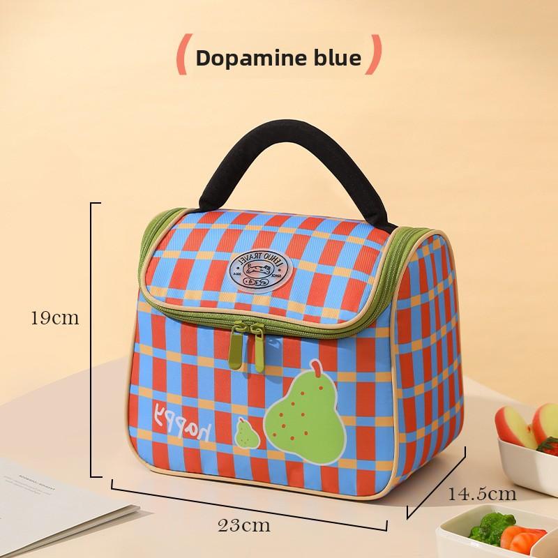 

Lunch Tote Bag Insulated Bento Bag for Office Workers and Students, Thickened Aluminum Foil Lunch Bag, Long-lasting Lunch Bag синий