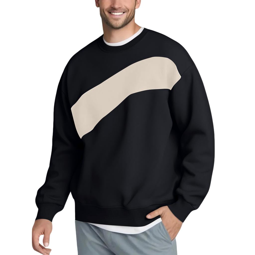 Men's Hoodie Loose Casual Long Sleeved Round Neck