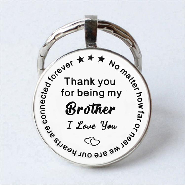 Keychain Accessories Pendant Floral Thanksgiving Text Good Friends Retro Personalized Keychain Gift Pendant