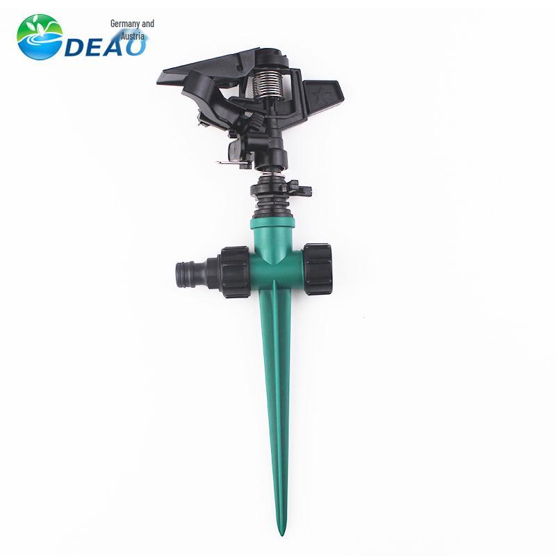 360° Automatic Rotating Sprinkler Nozzle for Garden Irrigation & Concrete Cooling
