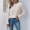 Spring/autumn Women's Blouse, Solid Color Casual Long Sleeve T-shirt and Tops