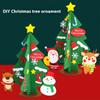 3D Fabric Christmas Tree Desktop Decors Handcrafted Holiday Centerpieces Ornaments Set For Home Office Festives Display