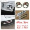 Front Rear Fog Light Frame / Tail Brake Lamp Decoration Cover Trim For Suzuki Vitara Escudo 2015 - 2018 ABS Chrome Accessories