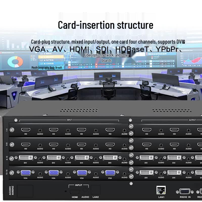HuiDu HBK-P08 Touchscreen SD Seamless Hybrid Matrix Switcher (CN Version)