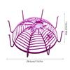 4Pcs Halloween Spiderweb Basket Large Candy Bowls Plastic Sweets Basket Fruit Plate Party Candy Holder Bowls Enduring