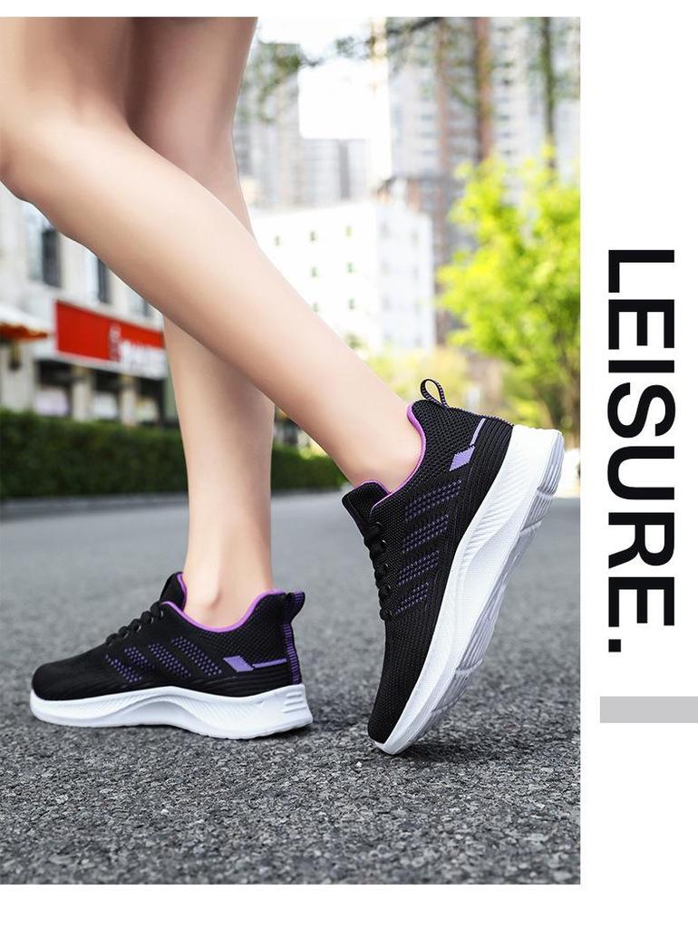 Women's Casual Soft Sole Breathable Flyknit Sneakers