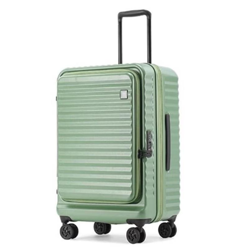 KIYERSY 20-inch Front-Opening Aluminum Trolley Suitcase