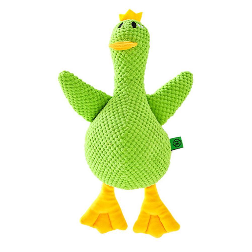 Dog Toy Plush Companion Sleeping Duck Bite Resistant Teeth Grinding Sound Relief Duck Sound Relieve Boredom Cat Pet Toy