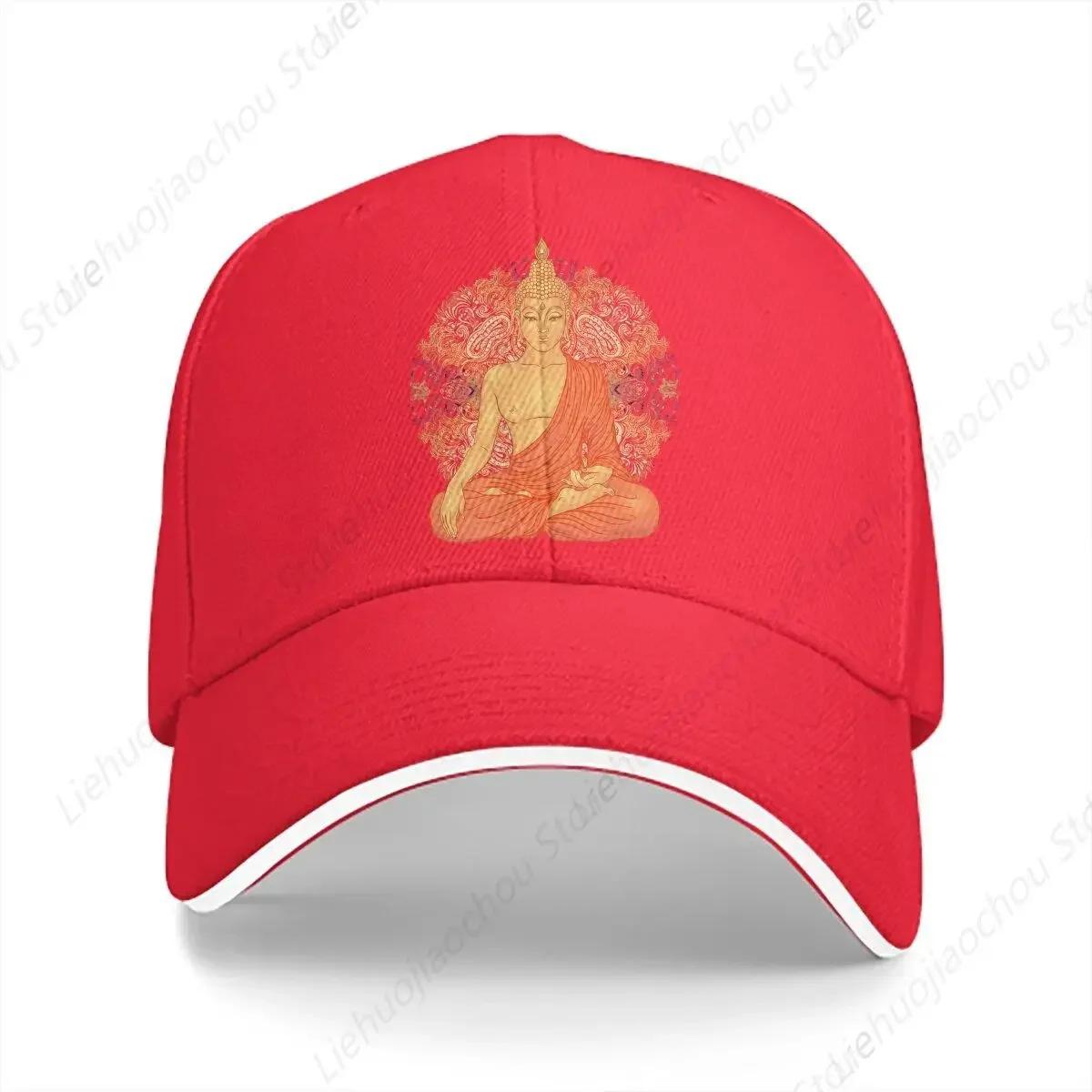 

Washed Unisex s Baseball Cap Golden Sports Snapback Caps Dad Hat Buddha Oriental Mysterious Culture Golf Hats One Size