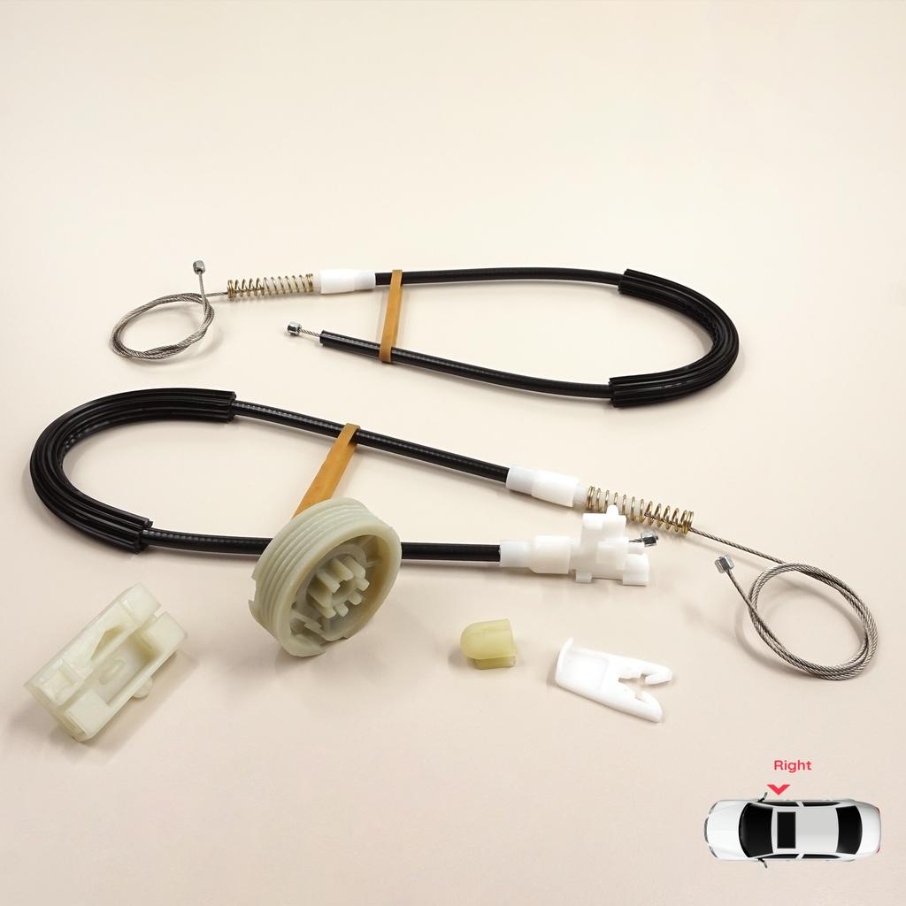 EWR297 Zestaw Naprawczy Podnośnika Szyby Drzwi Prawych do Renault Megane MK1 X64 DA0/1 Coupe 1996-2003 2/3 Drzwi 7700834393